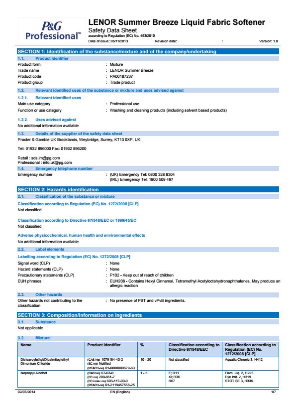 LUFSC/5 COSHH LUFSC/5 COSHH